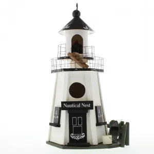 Songbird 31710 Nautical Nest Wood Lighthouse Bird House