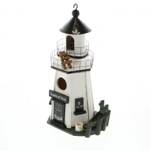 Songbird 31710 Nautical Nest Wood Lighthouse Bird House