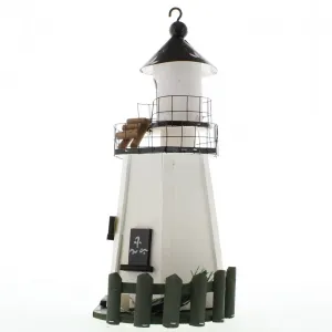 Songbird 31710 Nautical Nest Wood Lighthouse Bird House