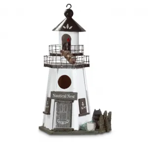 Songbird 31710 Nautical Nest Wood Lighthouse Bird House