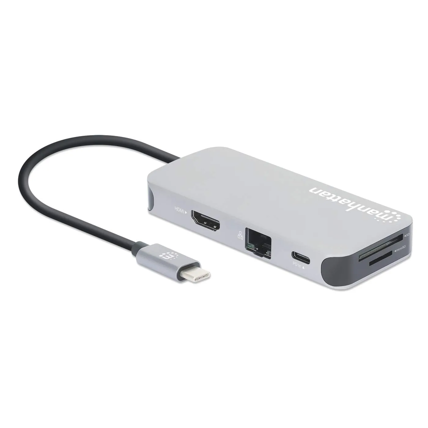 Manhattan 130615 Usb 3.2 Gen 1 Type-c Male To Hdmi (4k@30hz), Three Us