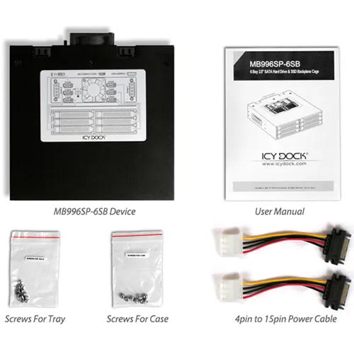 Icydock MB996SP-6SB Cremax Icy Dock Mb996sp-6sb - Storage Drive Cage