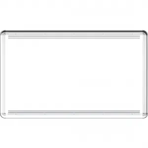 Lorell LLR 18321 Mounting Frame For Whiteboard - Silver - 1 Each