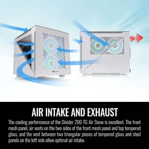 CA-1V1-00S6WN-01 | Thermaltake DIVIDER 200 TG AIR SNOW