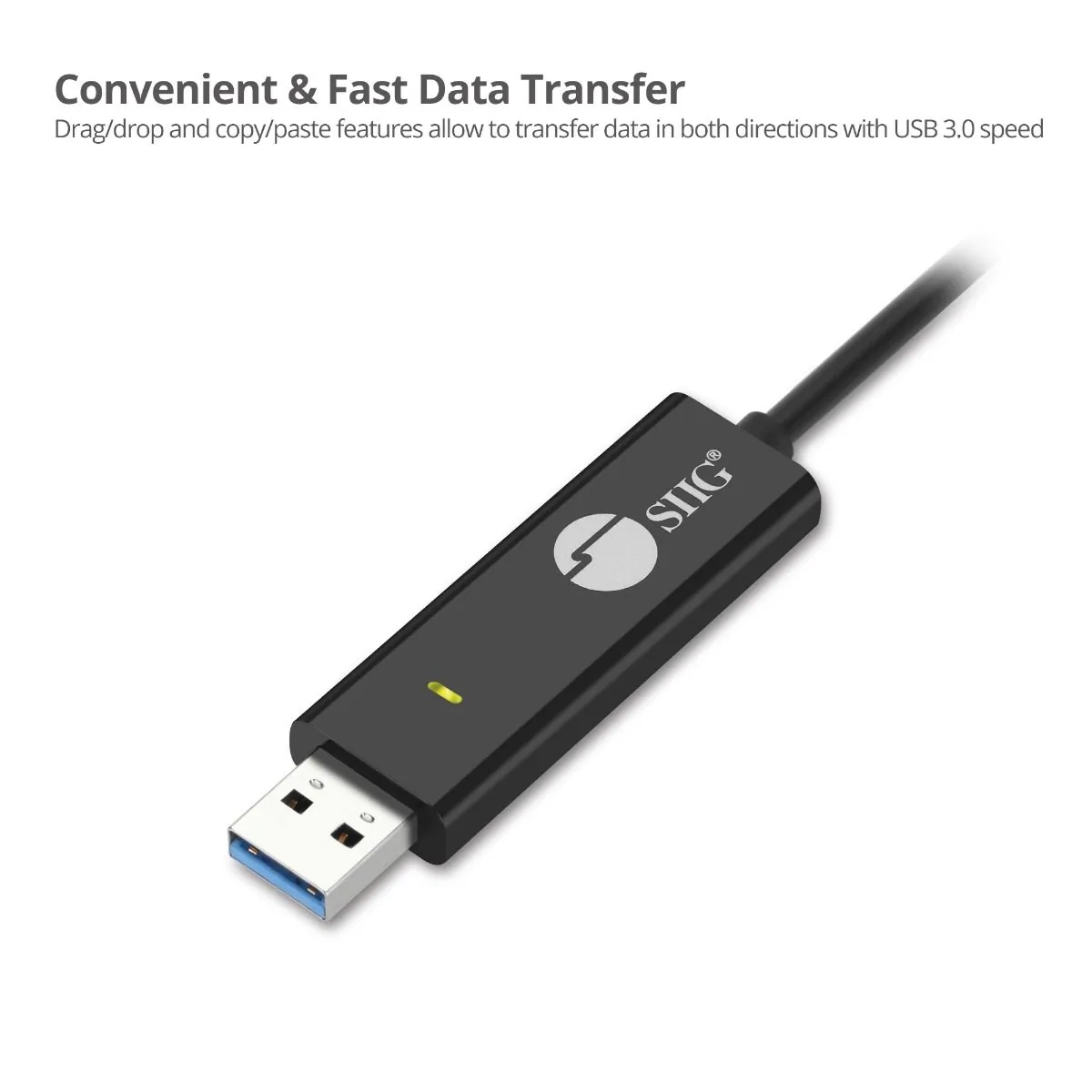 Siig JU-CSL211-S1 Usb A C Data Km Switch Cable