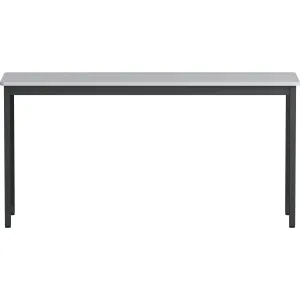 Lorell LLR 60754 Utility Table - Gray Rectangle, Laminated Top - Powde