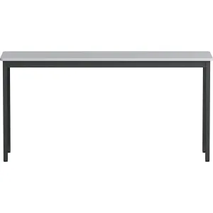 Lorell LLR 60754 Utility Table - Gray Rectangle, Laminated Top - Powde