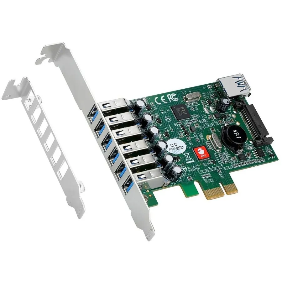 Siig JU-P70011-S2 Cc Ju-p70011-s2 Dp Usb3.0 7port Pcie I E Brown Box