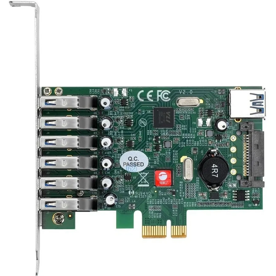 Siig JU-P70011-S2 Cc Ju-p70011-s2 Dp Usb3.0 7port Pcie I E Brown Box