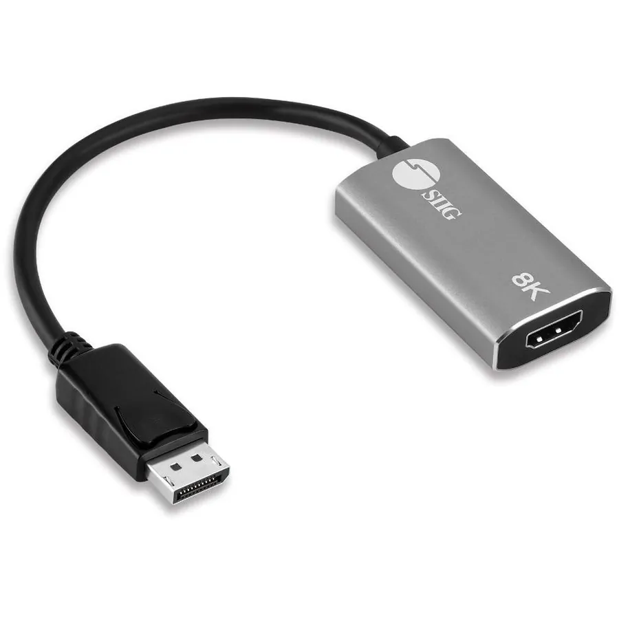 Siig CB-DP2611-S1 8k Displayport 1.4 To Hdmi Adapter