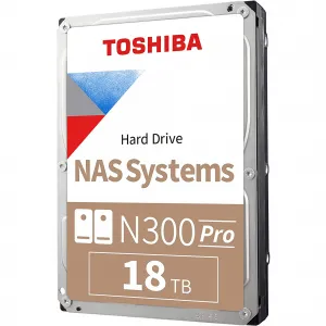 Toshiba HDWG51JXZSTB N300 Pro 18tb Nas Hard Drive For Storage Solution