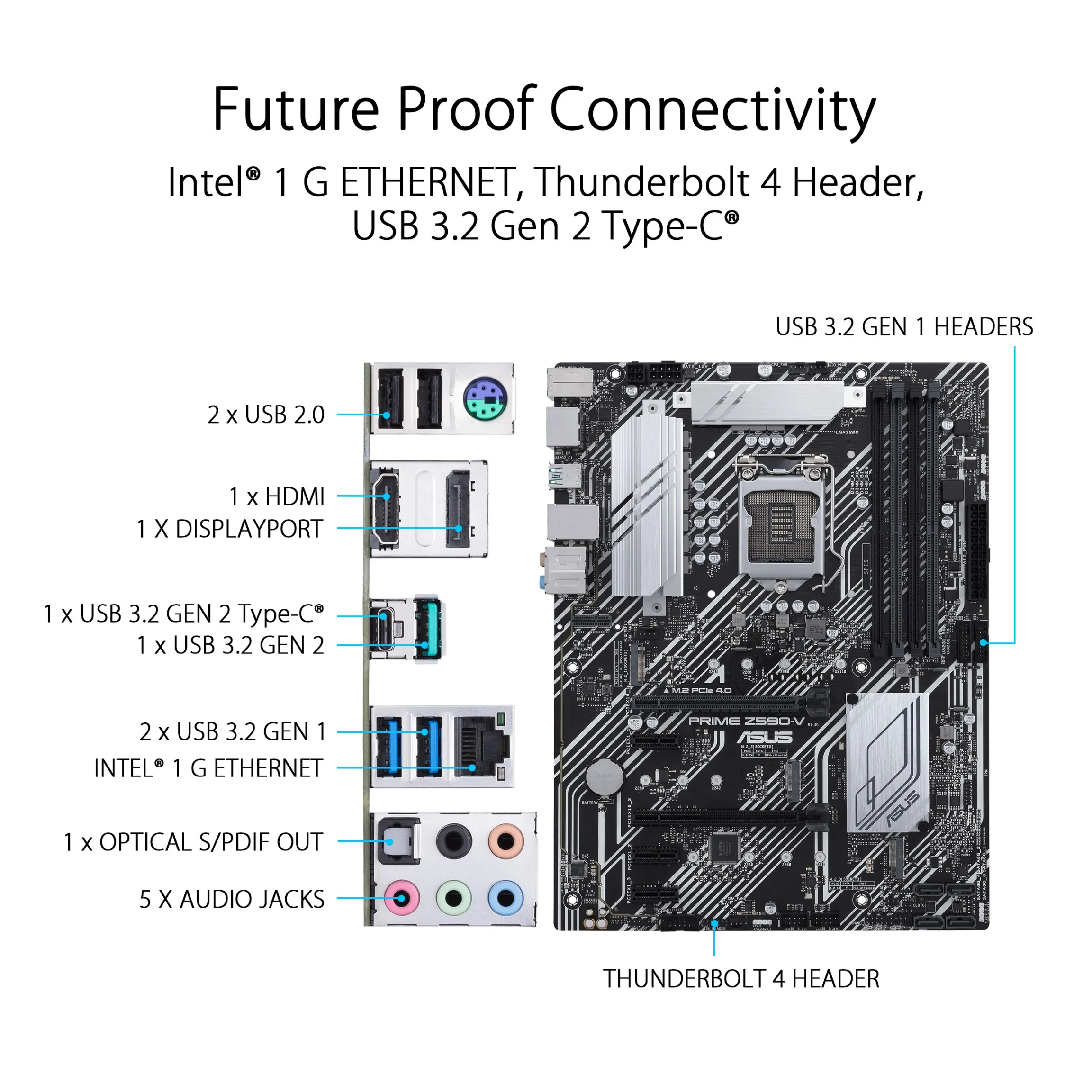 Asus PRIME Z590-V Prime Z590-v Atx Motherboard - Lga1200, Ddr4