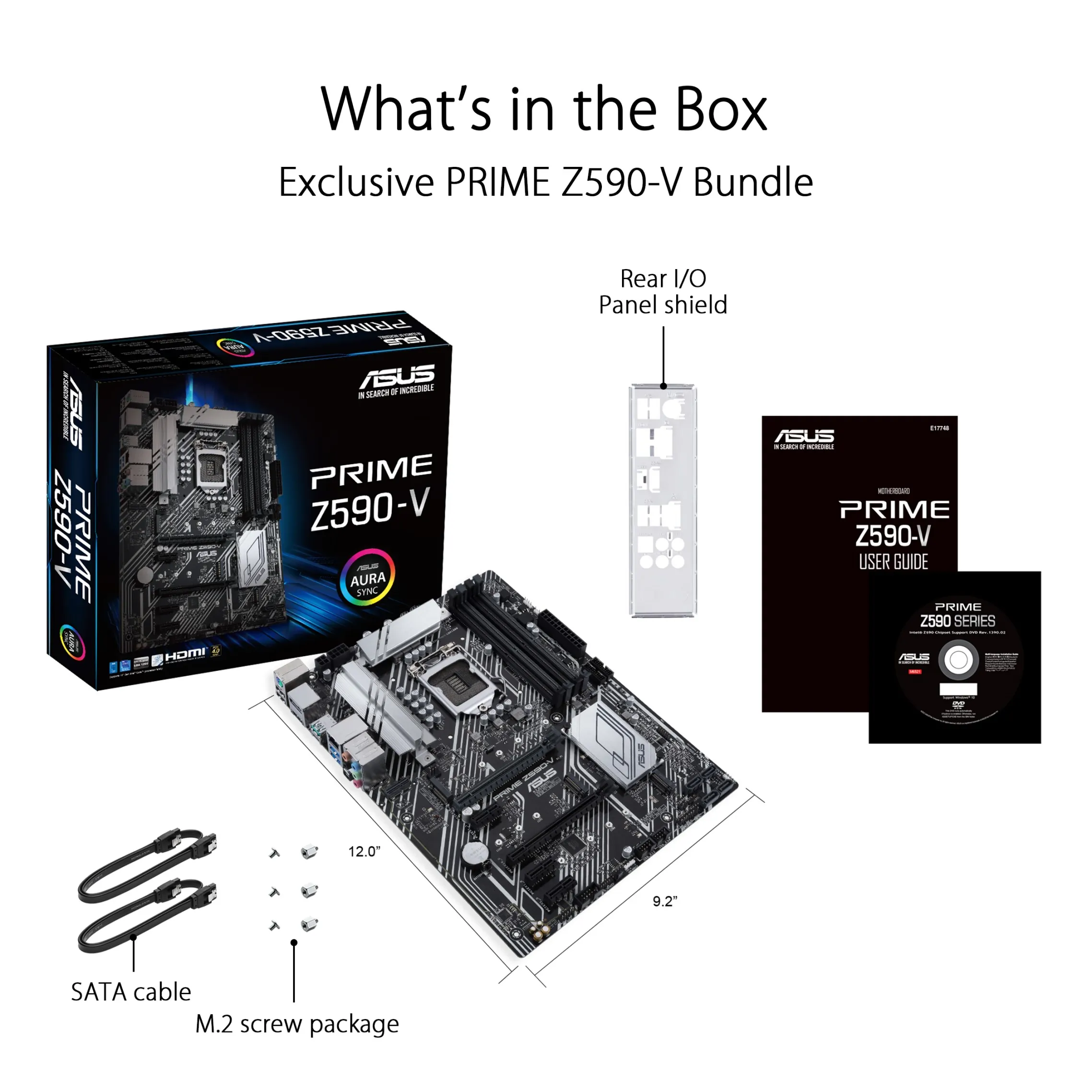 Asus PRIME Z590-V Prime Z590-v Atx Motherboard - Lga1200, Ddr4