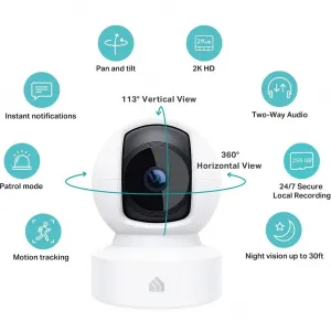 Tplink KC410S Tp-link Cm  Kasa Spot Pan Tilt 24 7 Recording Retail