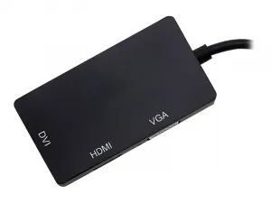 4xem 4XMDPHDMIDVIVGA 3-in-1 Mini Displayport To Vga, Dvi, Hdmi Adapter