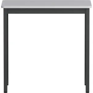 Lorell LLR 60752 Utility Table - Gray Rectangle, Laminated Top - Powde