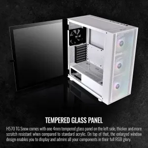 Thermaltake CA-1T9-00M6WN-00 H570 Tg Snow Gaming Case