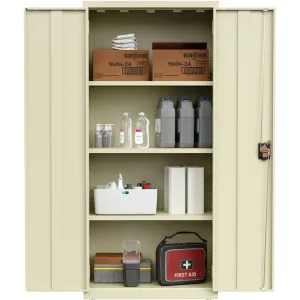 Lorell LLR 69830PTY Slimline Storage Cabinet - 30 X 42 X 66 - 4 X Shel