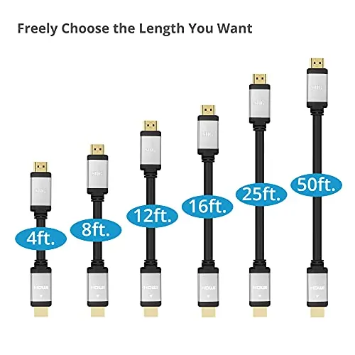 Siig CB-H20T11-S1 Cb Cb-h20t11-s1 8ft 4k High Speed Hdmi Cable 4k@60hz