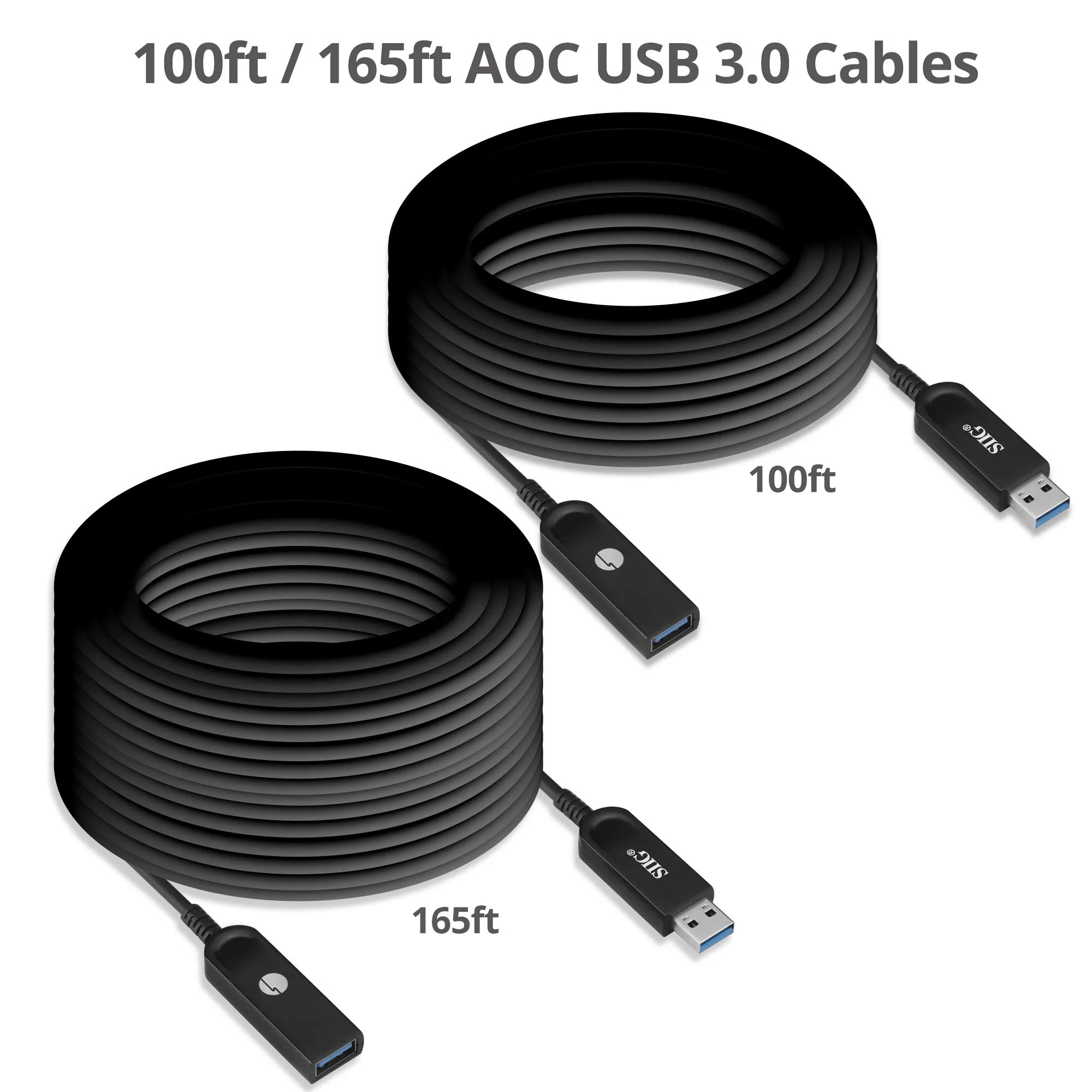 Siig CB-US0V11-S1 Usb 3.0 Aoc Active Cable 50m - Male To Female