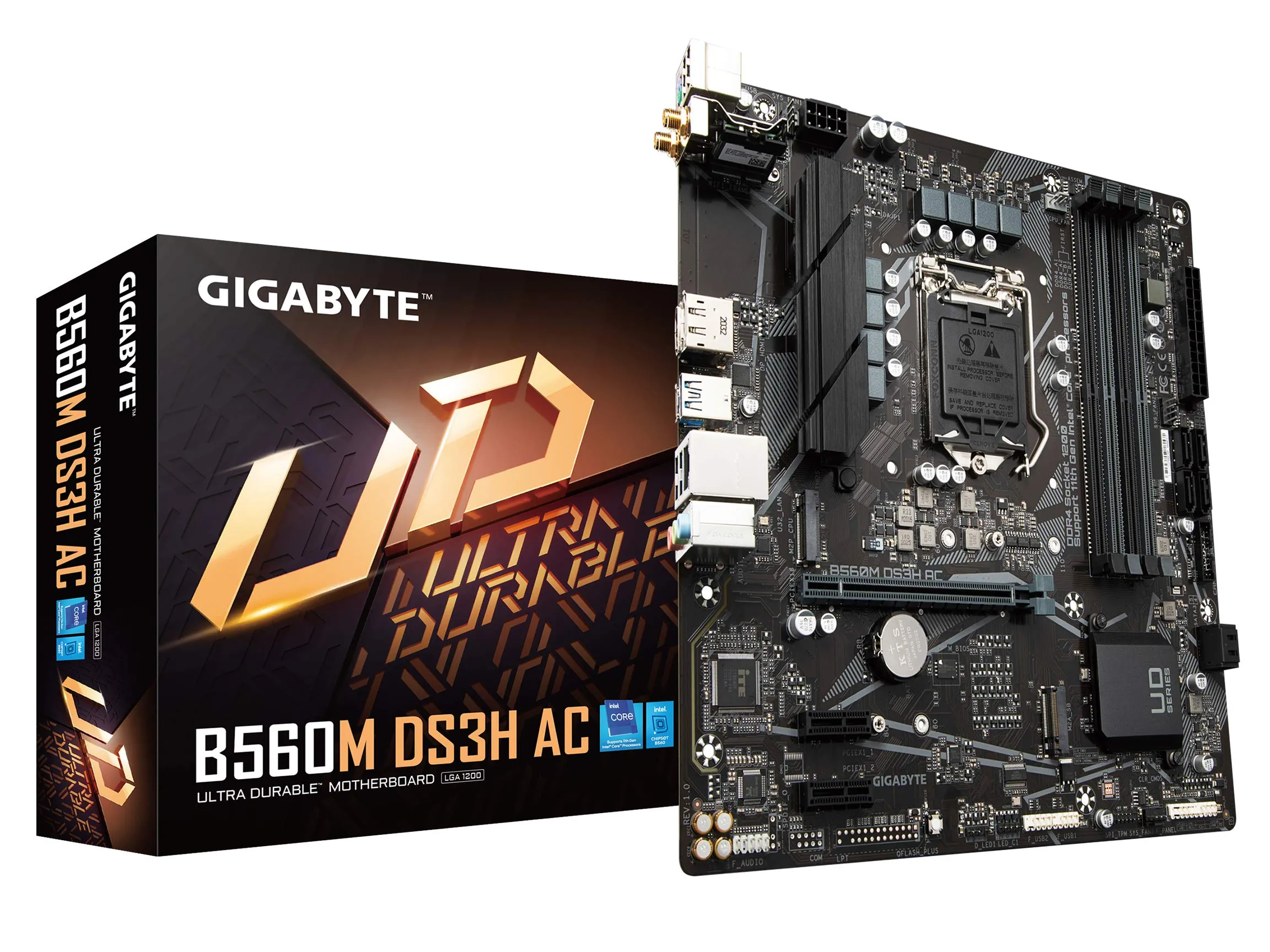 Gigabyte B560M DS3H AC Mb B560m Ds3h Ac B560 Lga1200 Max128gb Ddr4 Pci