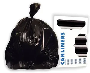 X7258AK | Heritage Black Low-Density Can Liners, 55 Gallon,