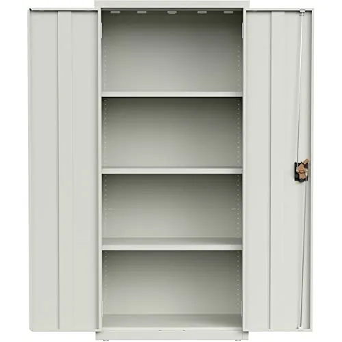 Lorell LLR 69830LGY Slimline Storage Cabinet - 30 X 42 X 66 - 4 X Shel