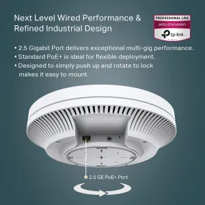 Tplink EAP670 Ax5400 Ceiling Mount Dual Band Wifi Ap