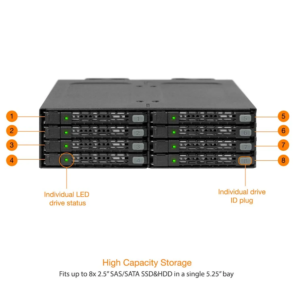 Icydock MB998IP-B Icy Dock Tougharmor Mb998ip-b - Storage Drive Cage