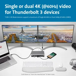 Kensington K34009NA The Sd5600t Thunderbolt 3 And Usb-c Dual 4k Hybrid