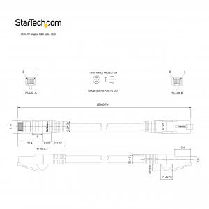 Startech N6LPATCH6INGR 6in Cat6 Gray Snagless