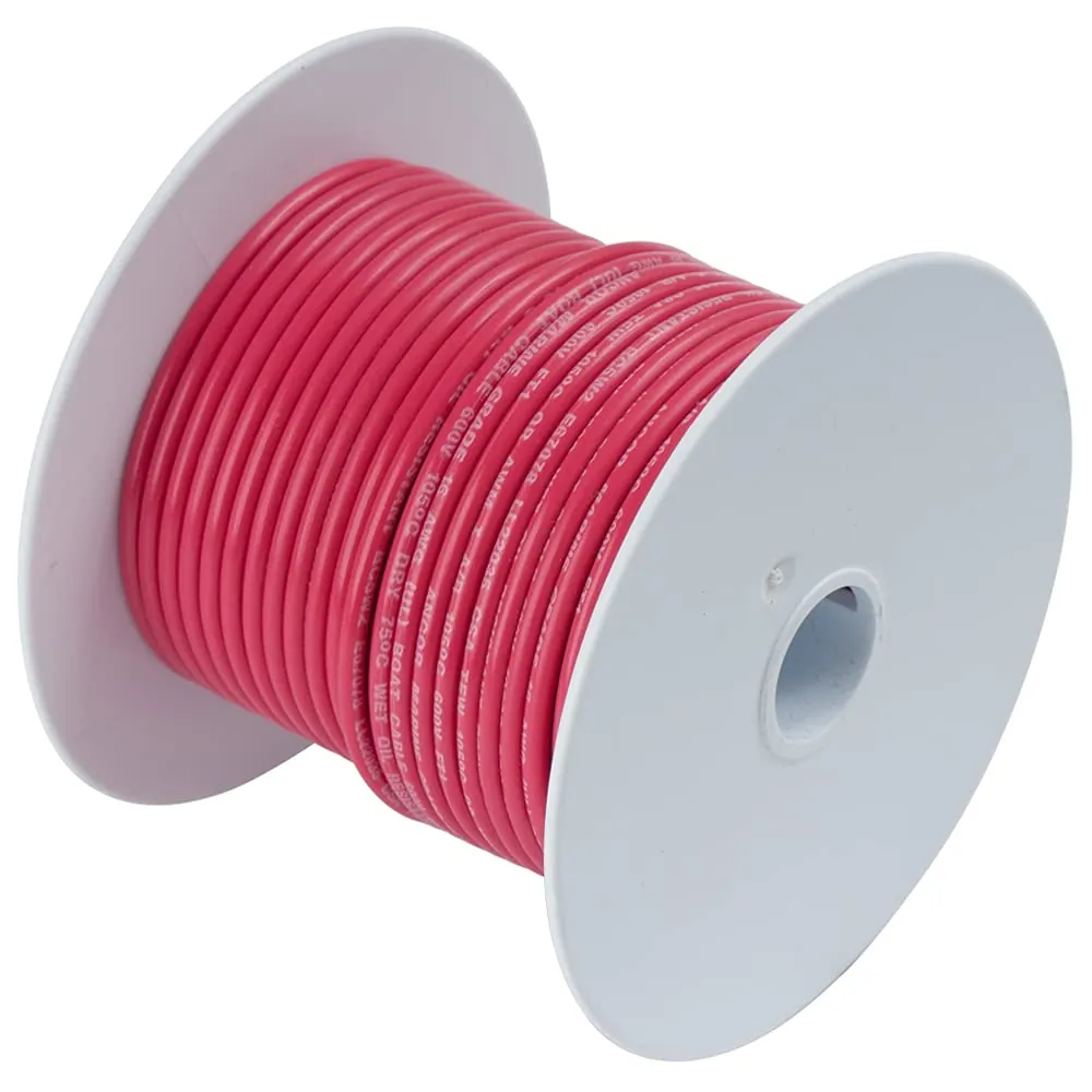 Ancor 100825 18 Awg Red Marine Tinned Copper Wire - 250 Feet