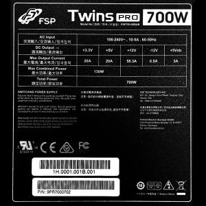 Fsp TWINS PRO 700W Fsp Power Supply Twins Pro 700w Ps2 Atx Redundant 8