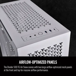 Thermaltake CA-1T4-00M6WN-02 Divider 500 Tg Air Snow Atx Chassis