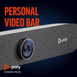 Poly 2200-69370-001 Studio P15 - Personal Video Bar For Small Spaces