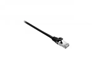 V7 V7CAT7FSTP-3M-BLK-1E Cat.7 Shielded Patch Network Cable - 10ft - Bl