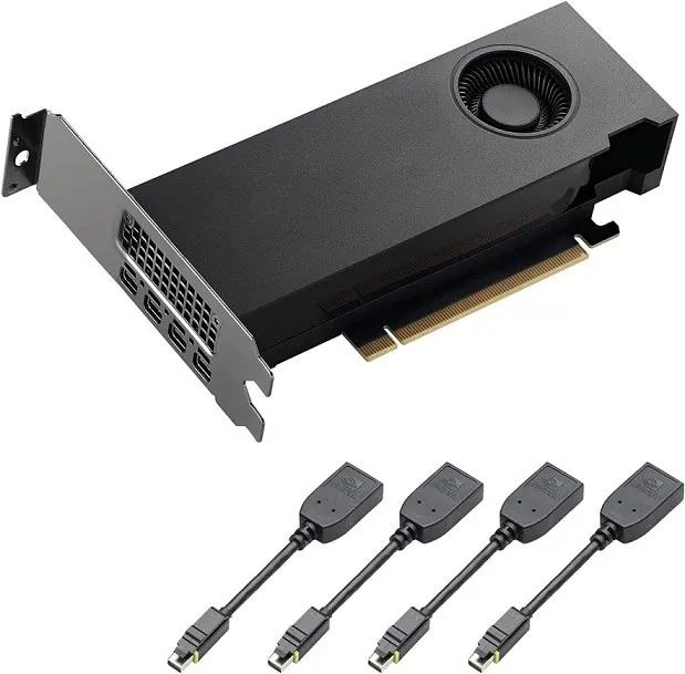 Pny VCNRTXA2000-BLK 6gb Pny Nvidia Rtx A2000 4x Mini Displayport Pci-e