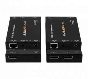 Bzb BZ-IP-100HD Hdmi Over Ip Extender - Point To Point  Multi-point