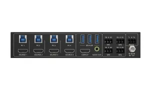 Bzb BG-UHD-KVM41-KIT 4-port 4k 18gbps Uhd Conference Room Hdmiusb 3.0 