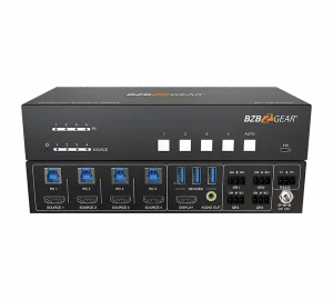 Bzb BG-UHD-KVM41 4-port 4k 18gbps Uhd Conference Room Hdmiusb 3.0 Kvm 