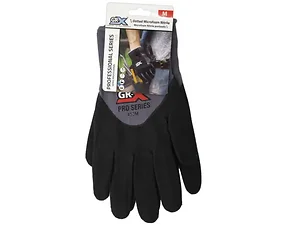 AB228 | Bulk Buys GRX 453 Black Dotted Nitrile Work Gloves