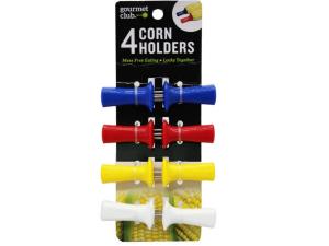 Bulk AB823 Gourmet Club 4 Corn Holder Sets On Clip Strip