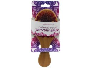 Bulk AB788 Bellabeauty Natural Wood Wetdry Brush