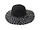 Bulk Buys Woven Sun Hat with Beads and Chin Strap for Adults
