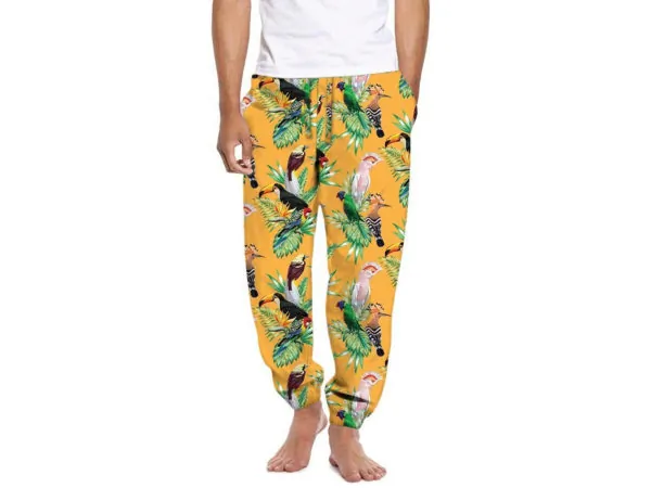 Bulk AB908 Men039;s Bird Of Paradise Pajama Lounge Pants In Medium