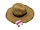 Bulk Buys Stylish Adult Straw Hat with Fringe and Ribbon