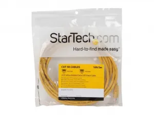 Startech M45PATCH10YL 10 Ft Yellow Molded Cat5e Utp Patch Cable - Make