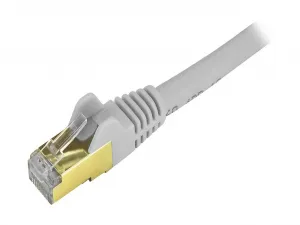 Startech C6ASPAT8GR 8ft Cat6a Ethernet Cable - 10 Gigabit Category 6a 