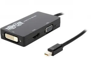 Tripp P137-06N-HDV 6in Mini Displayport To Vga  Dvi  Hdmi Adapter Conv