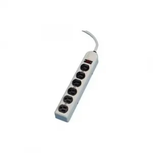 Fellowes 99027 Metal Power Strip With 6 Outlets Features Rugged Steel 